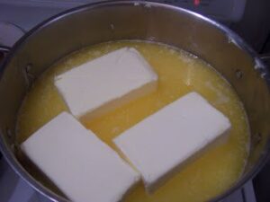 high heat before melted