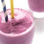 Strawberry Ginger Protein Smoothie - A fast and healthy breakfast on-the-go recipe