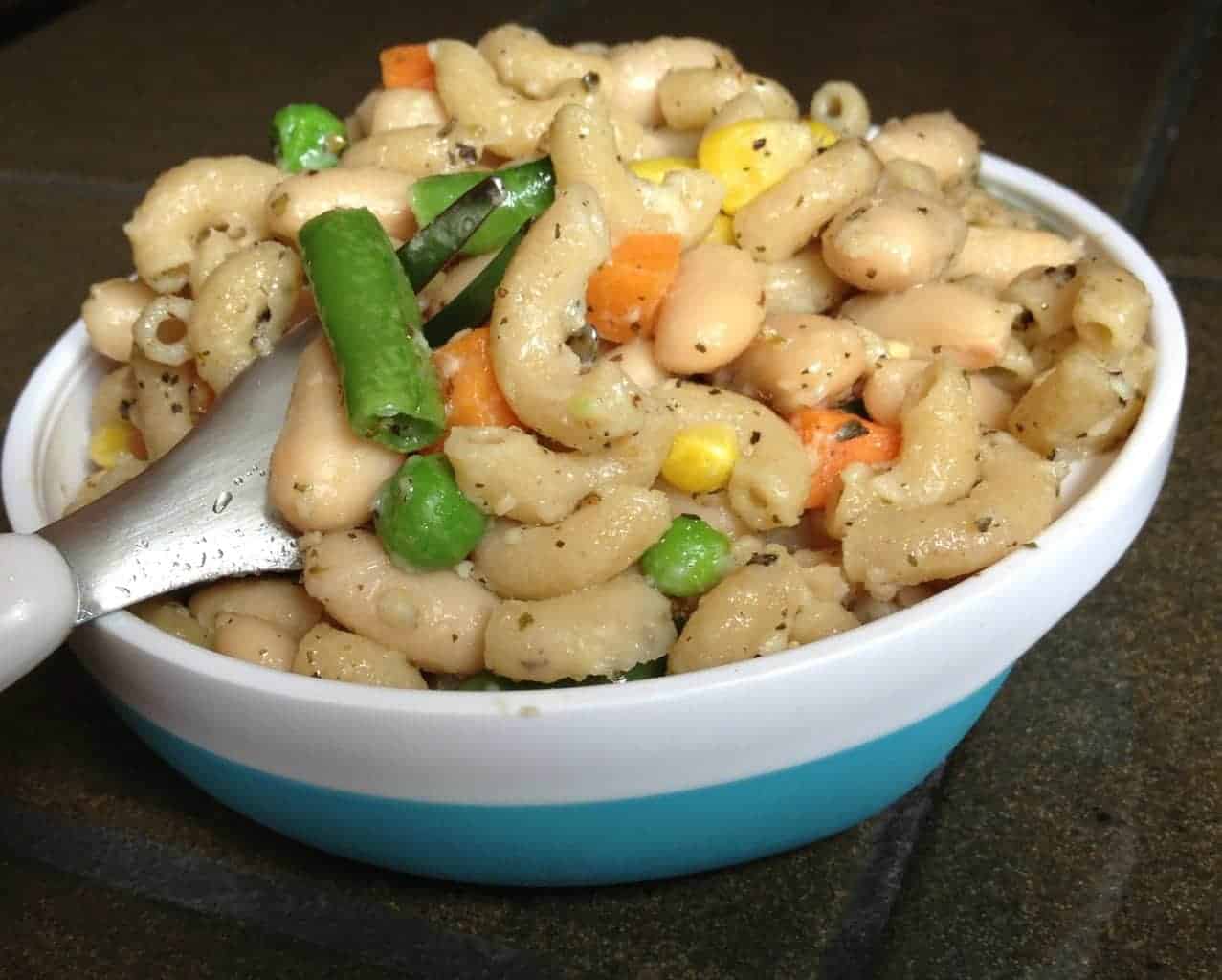 Pasta With Beans And Mixed Vegetables