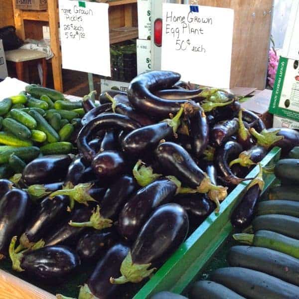Eggplant at the Farmers Market - The Lemon Bowl