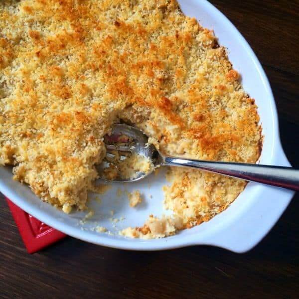 Cauliflower Mac and Cheese with Panko Topping