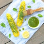 Corn on the Cob with Lemon Basil Pesto - The Lemon Bowl