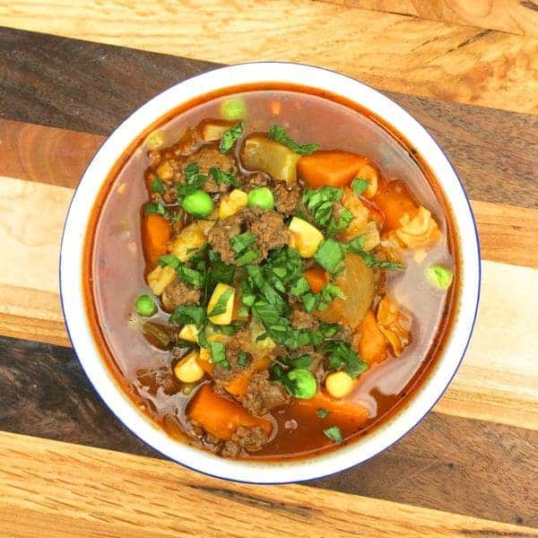 Vegetable Bison Soup - The Lemon Bowl