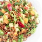 Spelt Salad with Apples, Scallions and Cheese - The Lemon Bowl