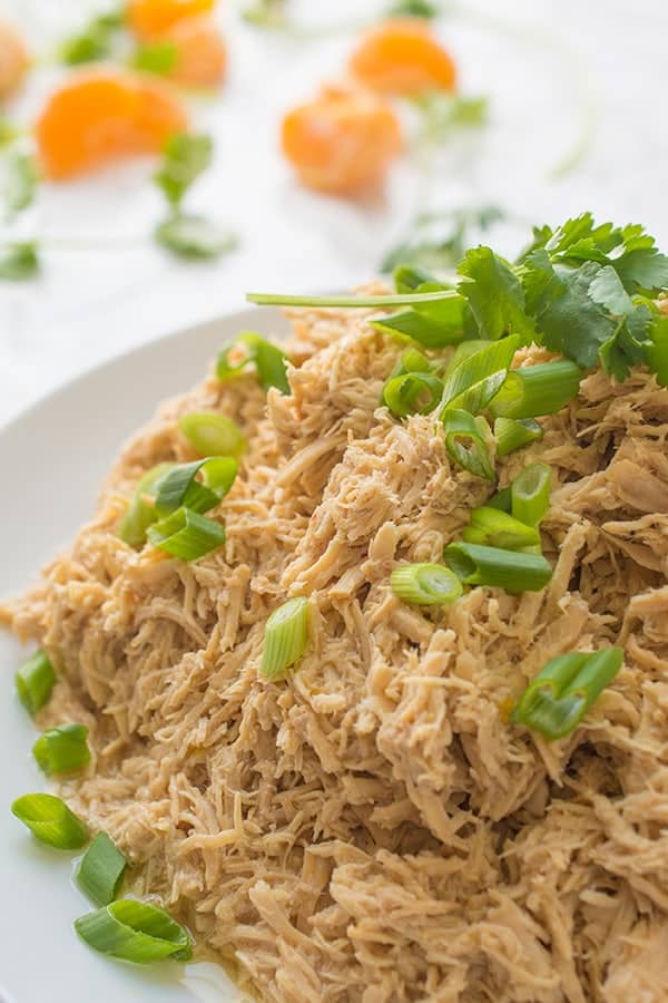 Asian Citrus Slow Cooker Shredded Chicken