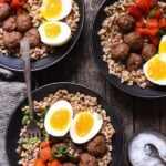 Make-Ahead-Breakfast-Grain-Bowls-with-Turkey-Sausage-Meatballs-2- Foxes Love Lemons