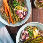 Spring-Vegetable-Grain-Bowls-with-Pesto - Healthy Delicious