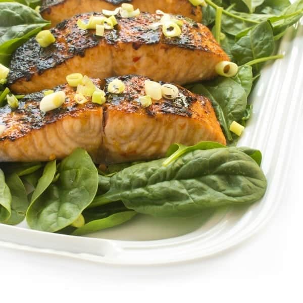 Asian Broiled Salmon with Soy Glaze - an easy dinner recipe