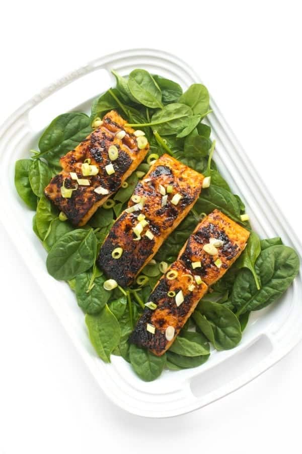 Honey Soy Glazed Broiled Salmon - a fast weeknight dinner recipe