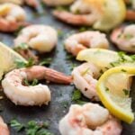 Lemon Garlic Shrimp - an easy oven roasted dinner recipe