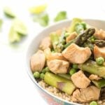 Green Curry Chicken with Asparagus - a healthy Asian dinner recipe