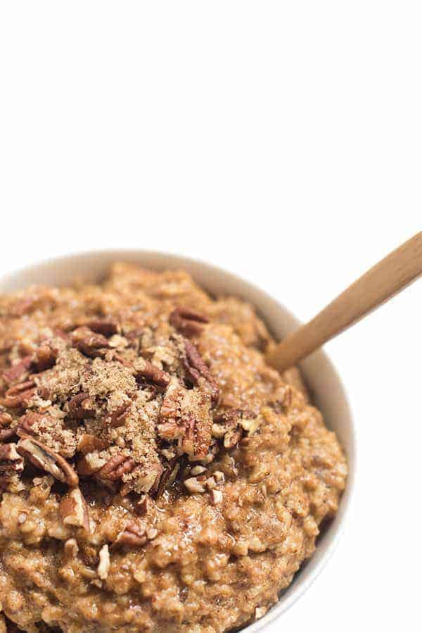 Slow Cooker Pumpkin Spice Oatmeal