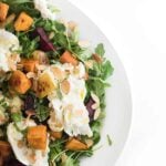 Roasted Root Vegetable and Burrata Salad - a comforting side dish recipe