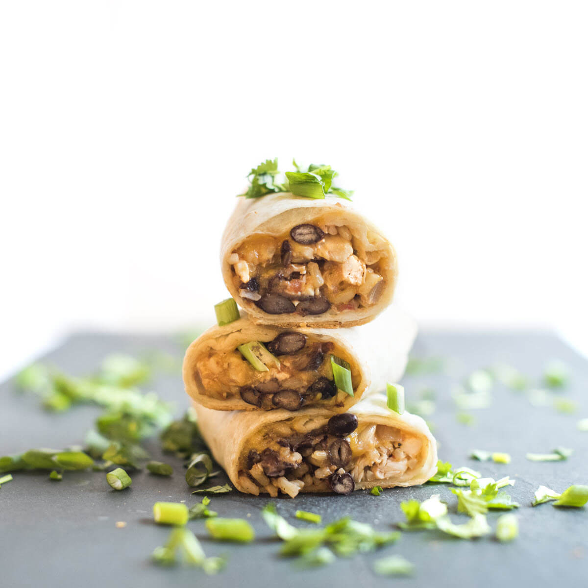 Chicken and Bean Burritos (Freezer Friendly)