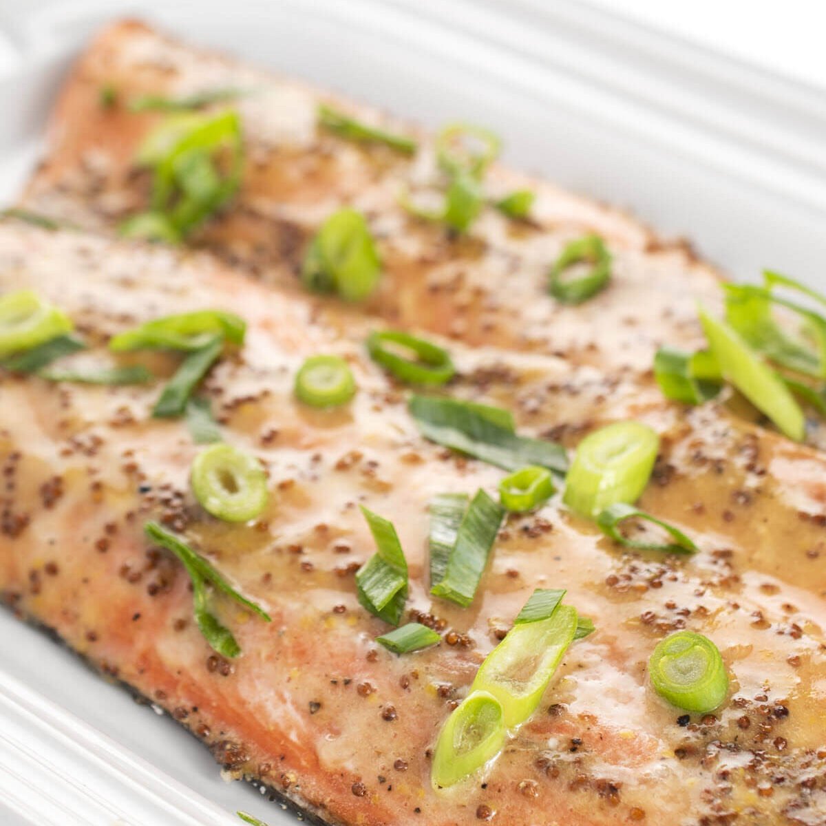Honey Mustard Salmon on a plate