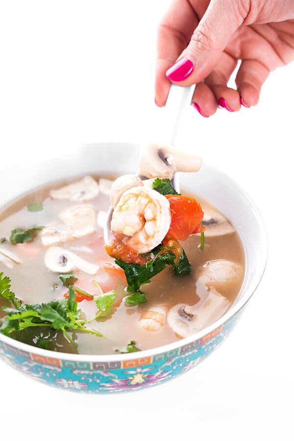 Thai Tom Yum Soup with Shrimp