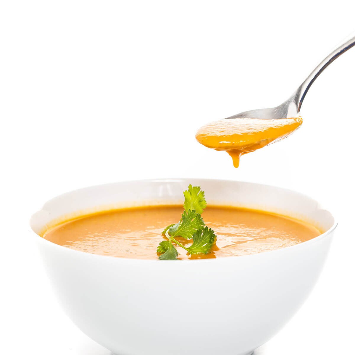Thai Curry and Coconut Pumpkin Soup