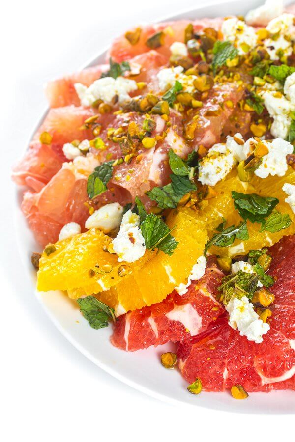 Citrus Salad with Goat Cheese and Pistachios