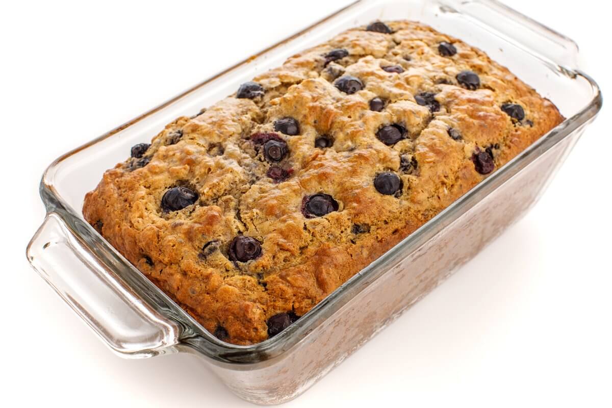 Fresh Baked Blueberry Oatmeal Bread