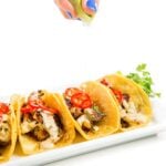 roasted cauliflower tacos with chipotle tahini sauce