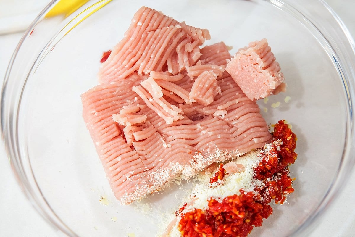 Adding ground turkey