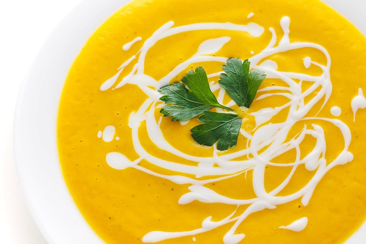 Roasted butternut squash soup.