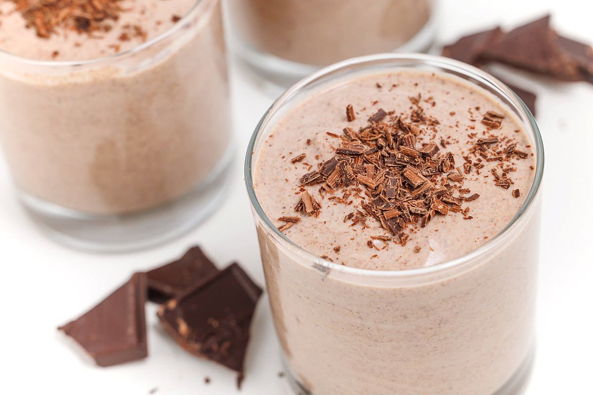 Vegan chocolate espresso mousse.