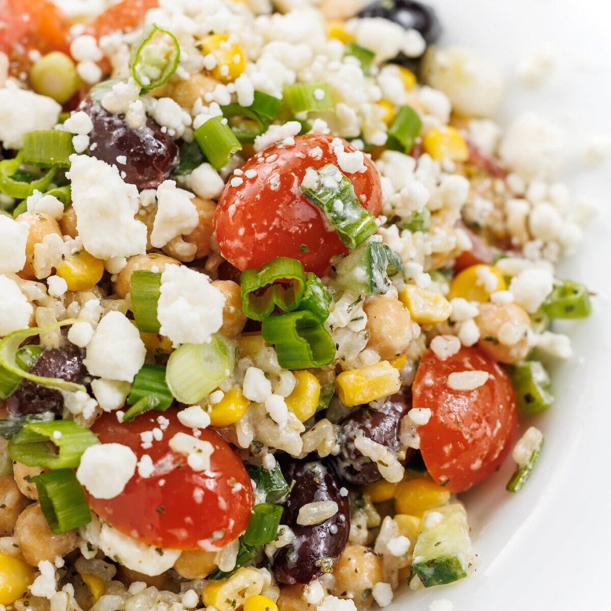 Greek Brown Rice Salad
