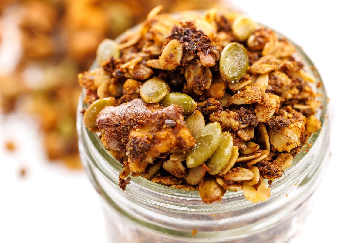 High protein homemade granola.