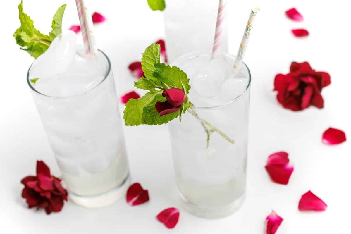 Rose water coolers.