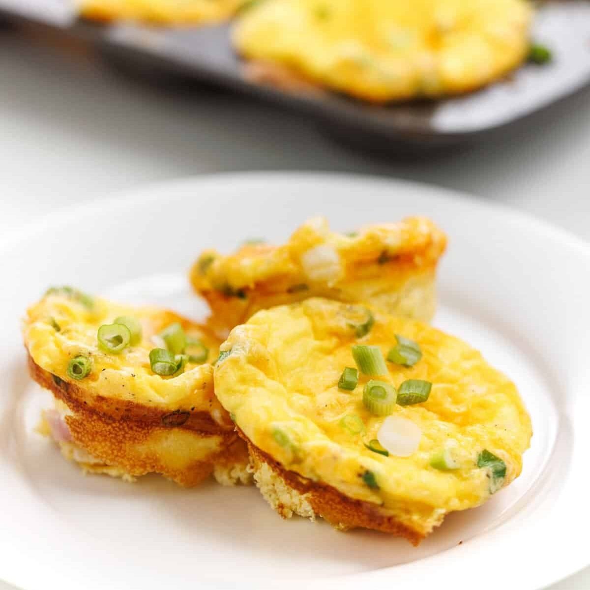 Ham and Cheese Baked Egg Cups