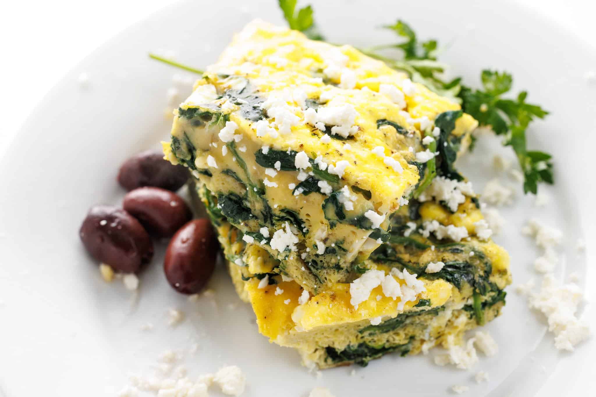 Healthy make-ahead breakfasts- egg bake.