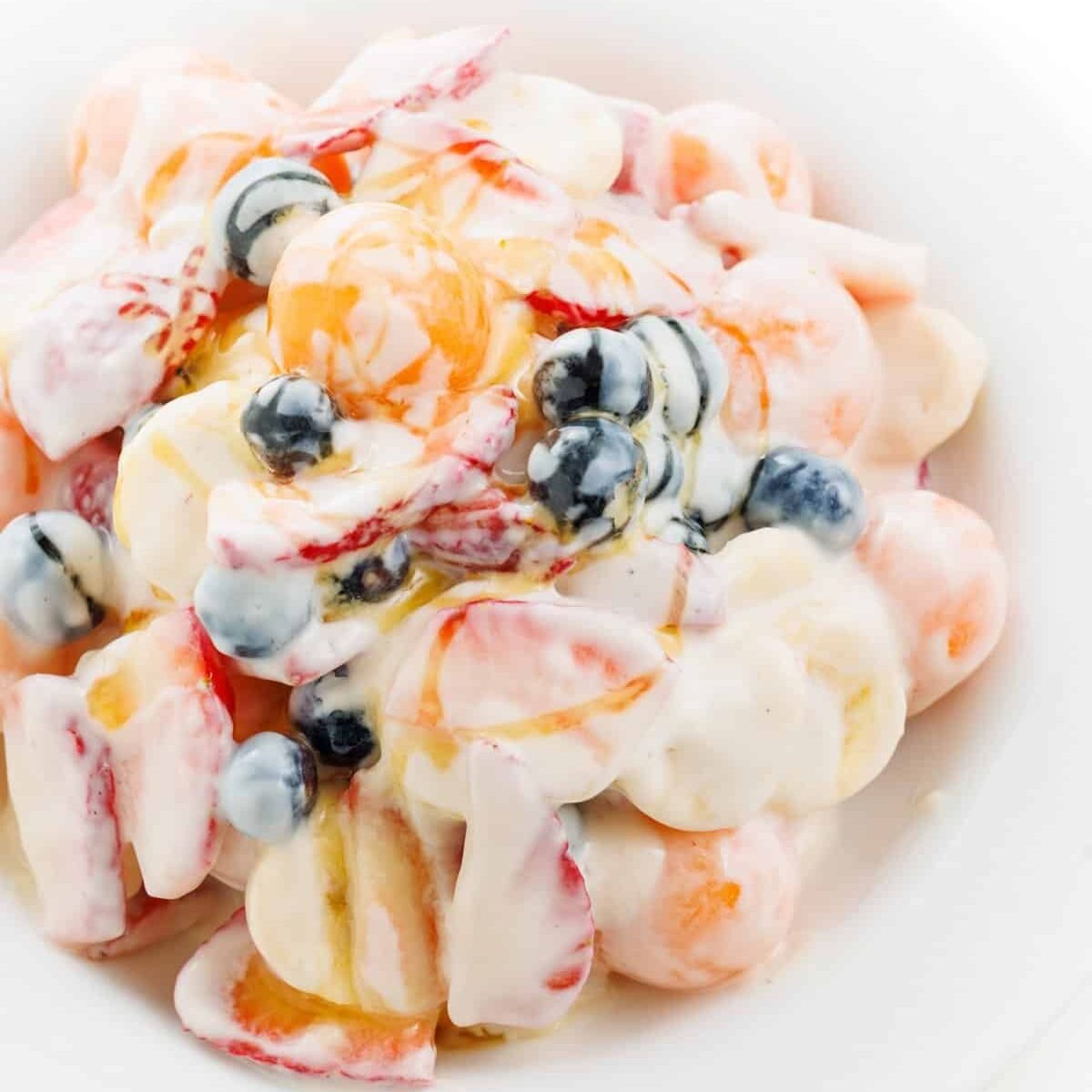 Fruit Salad with Honey Yogurt Dressing