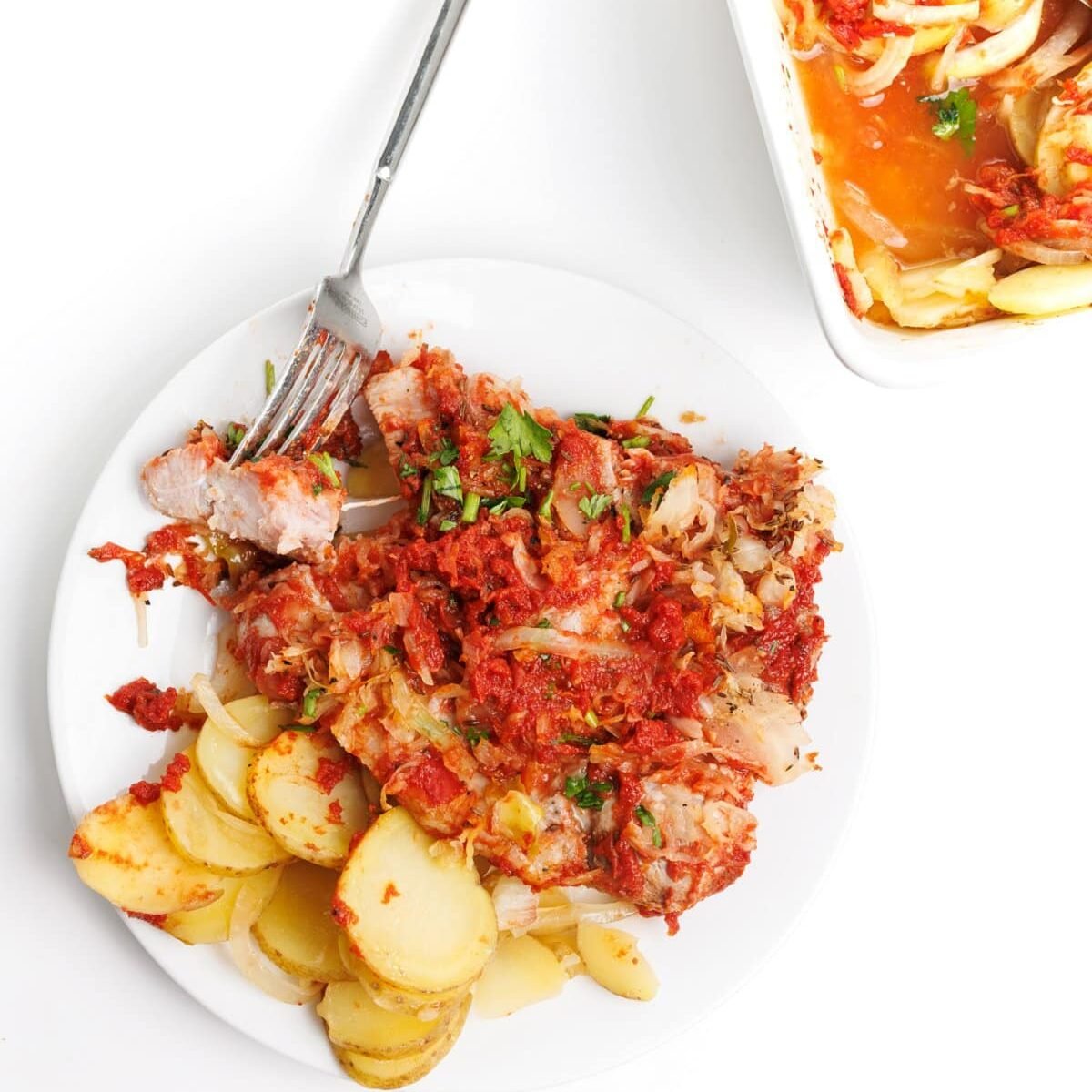 Oven Baked Pork Chops with Potatoes