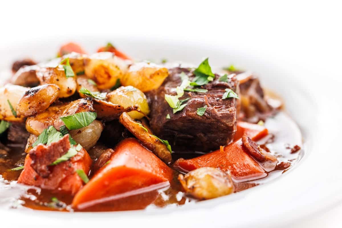 Easy beef bourguignon.