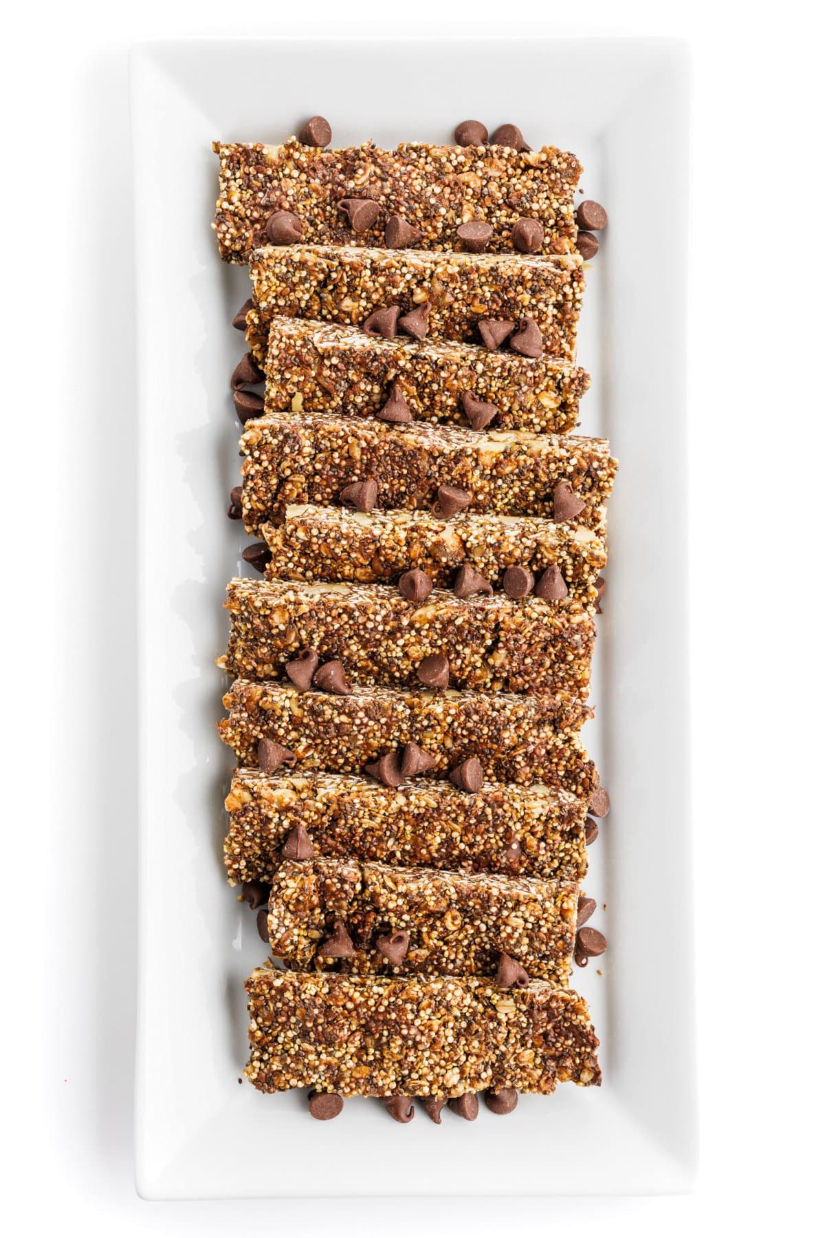 Quinoa chocolate chip granola bars.