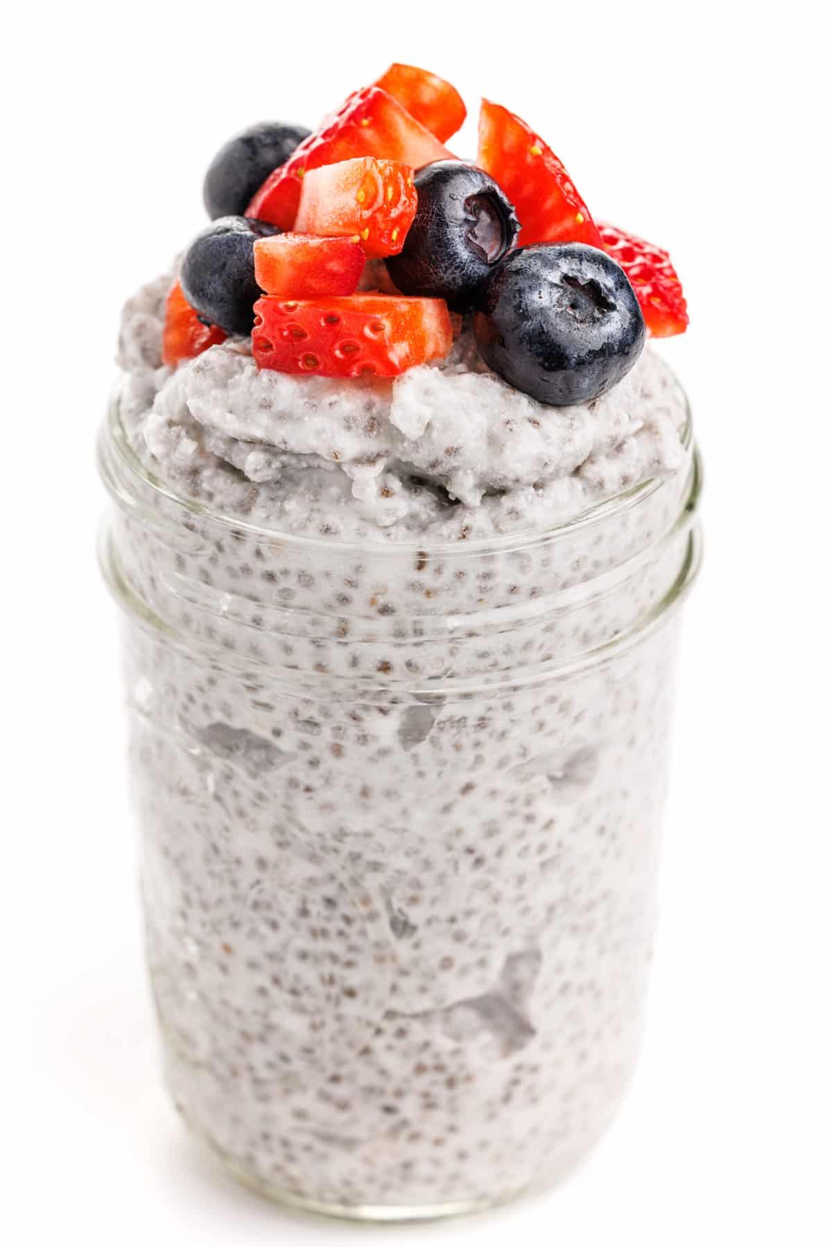 Overnight chia seed pudding.