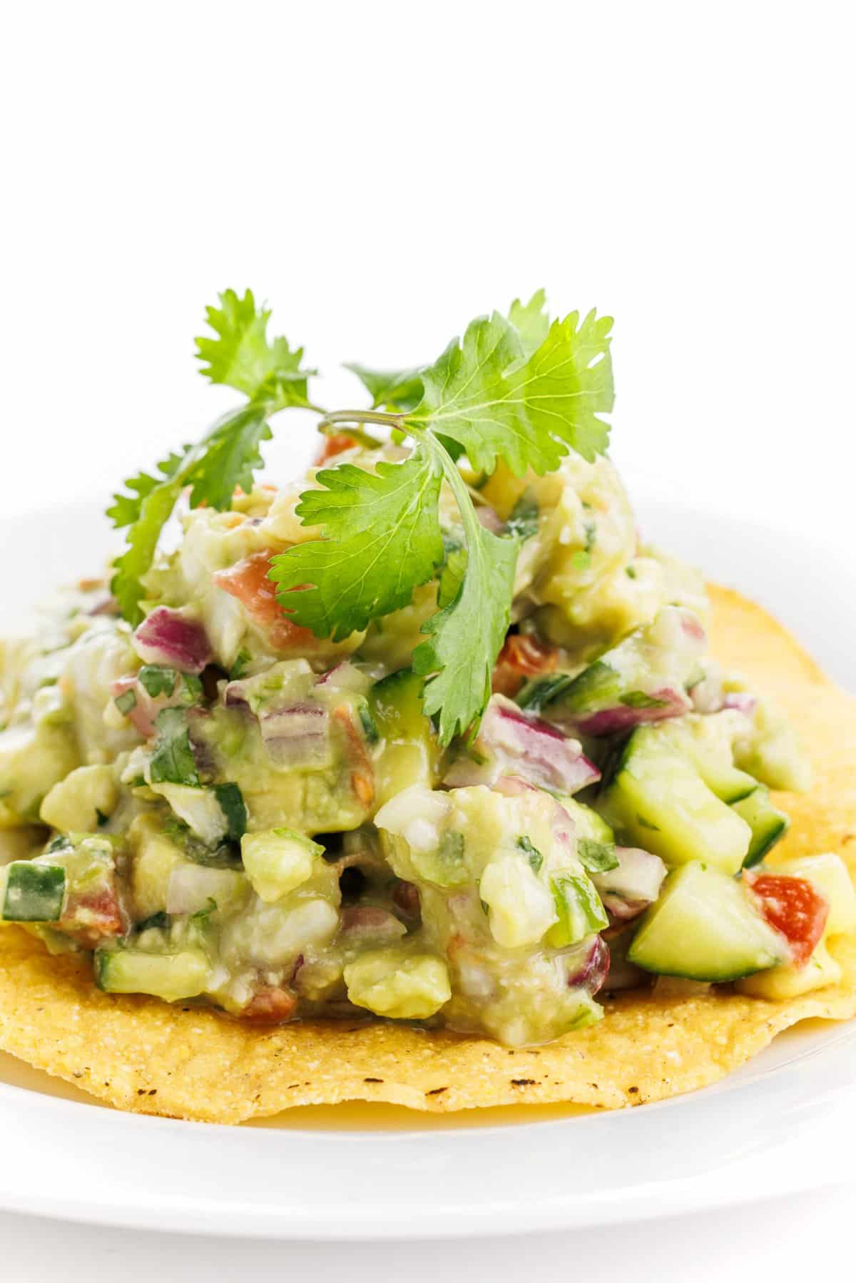 Authentic shrimp ceviche.