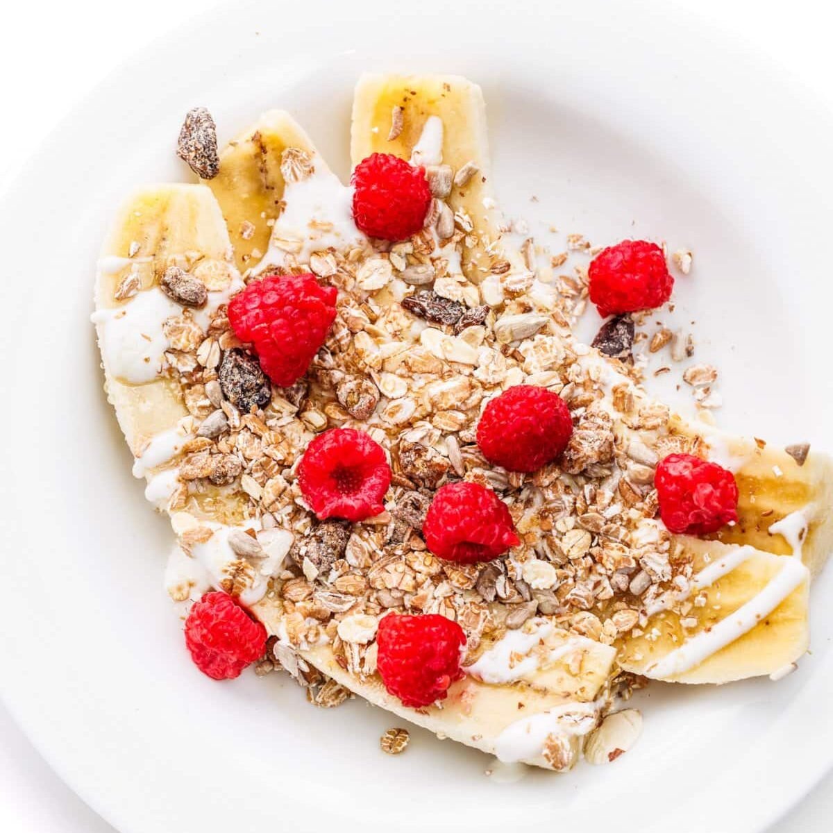 Yogurt Banana Splits with Muesli
