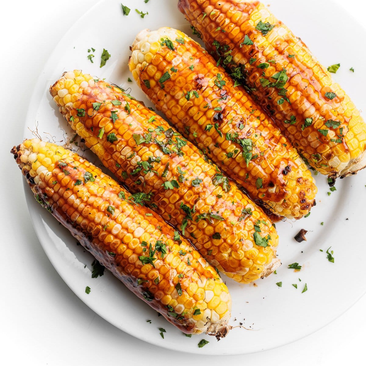 Grilled Corn with BBQ Sauce