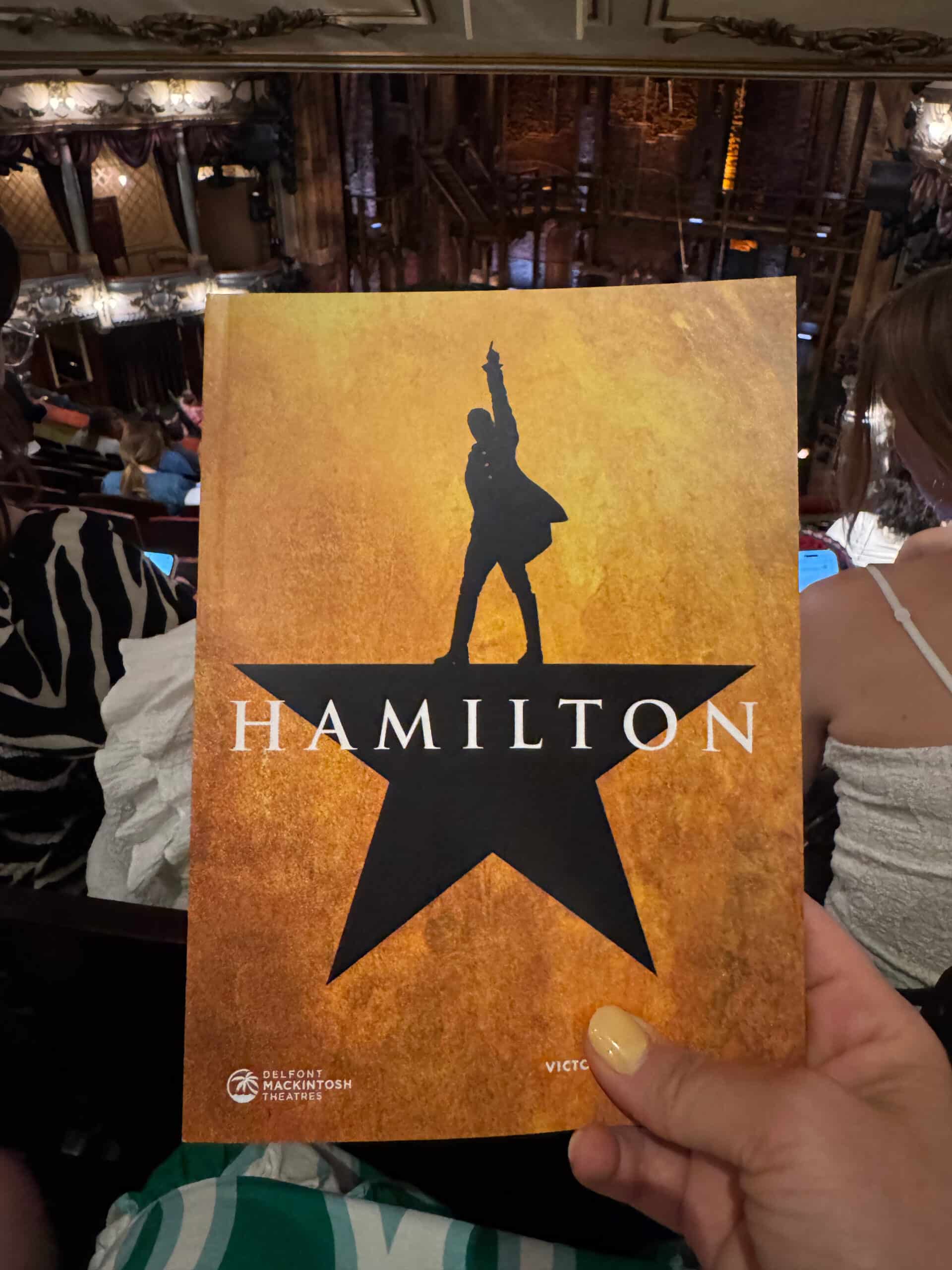 Playbill for Hamilton.