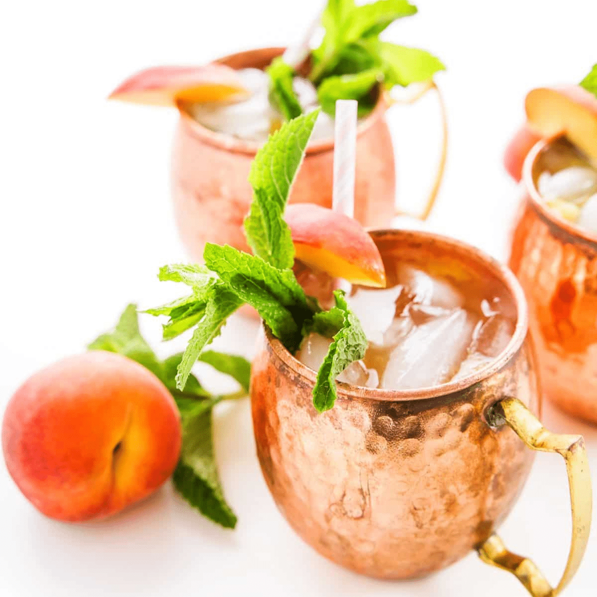 Peach Moscow Mules