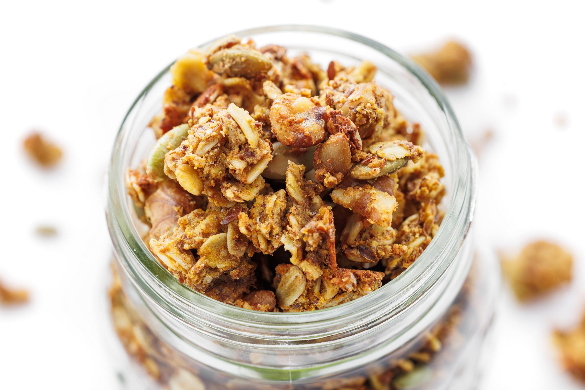 High protein pumpkin spice granola.