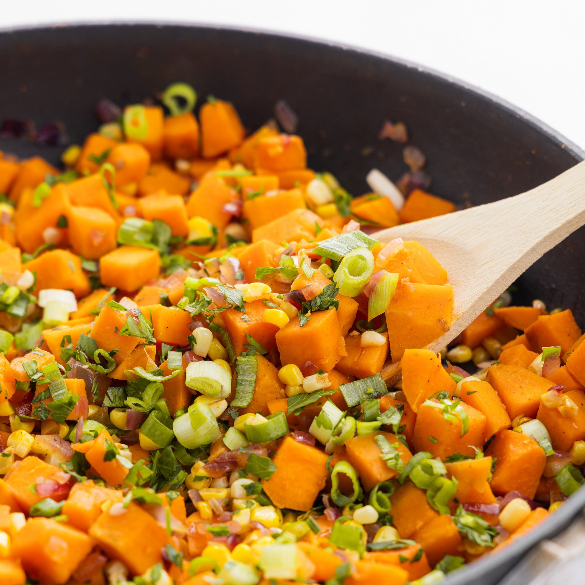 Sweet Potato and Corn Succotash